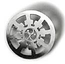 Pin-Sticker RAD DER LEHRE, Silber