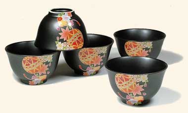 Teeschalen YUZEN TEMARI 