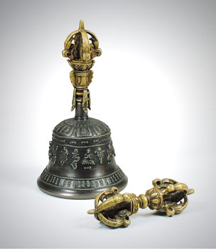 Ganta und Vajra BUDDHA