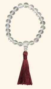 Arm-Mala BERGKRISTALL - 10 mm-Perlen