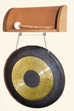 Wandregal für Gongs