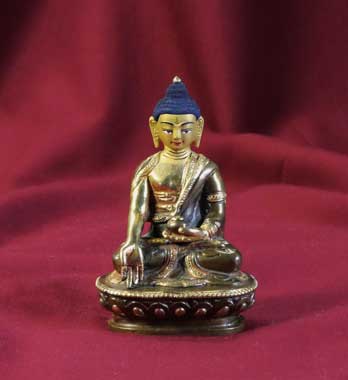 RATNASAMBHAVA, teilvergoldet, 8 cm