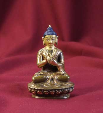 VAIROCHANA, teilvergoldet, 8 cm