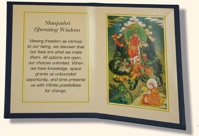 Reise-Falt-Thangka MANJUSHRI