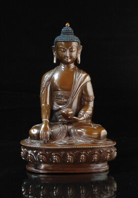 AKSHOBHYA, (Shakyamuni) Kupfer, 15 cm
