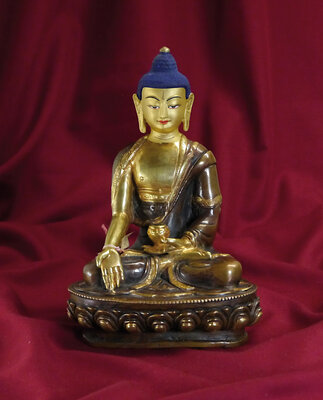 RATNASAMBHAVA, teilvergoldet, 20 cm
