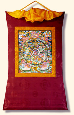 Thangka RAD DES LEBENS